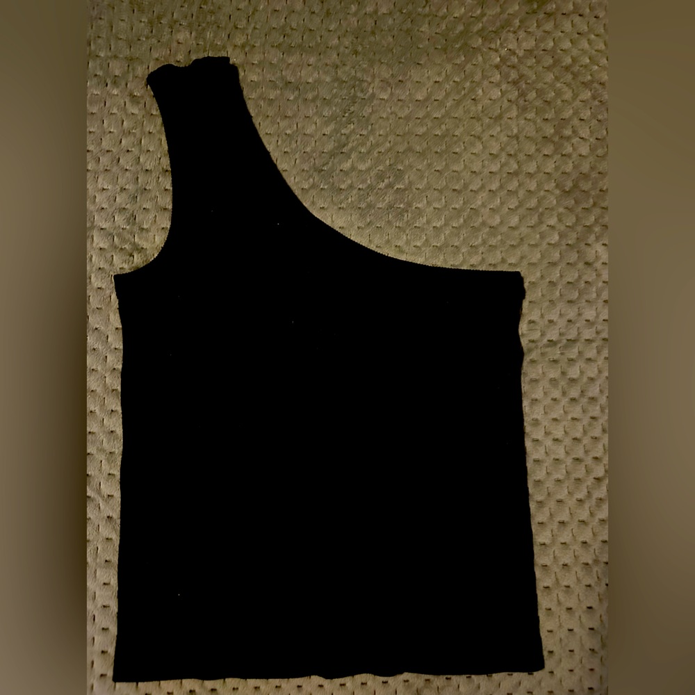 BOGO FREE* Suzette One-Shoulder Ribbed Crop Top (*Lowest priced item free)